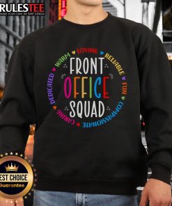 Cute school secretary sweatshirt for admin appreciation, perfect for front office squad style and comfort.