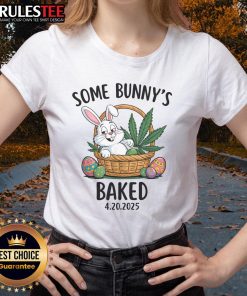 Funny Easter meme featuring cute bunnies on a ladies tee for 4.20 celebrations, perfect for humor lovers.