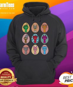 Alt Text: Cute Sprun Ki Dandy's World Easter Egg Sprun Ki Lover Hoodie in vibrant colors, perfect for festive spring outfits.