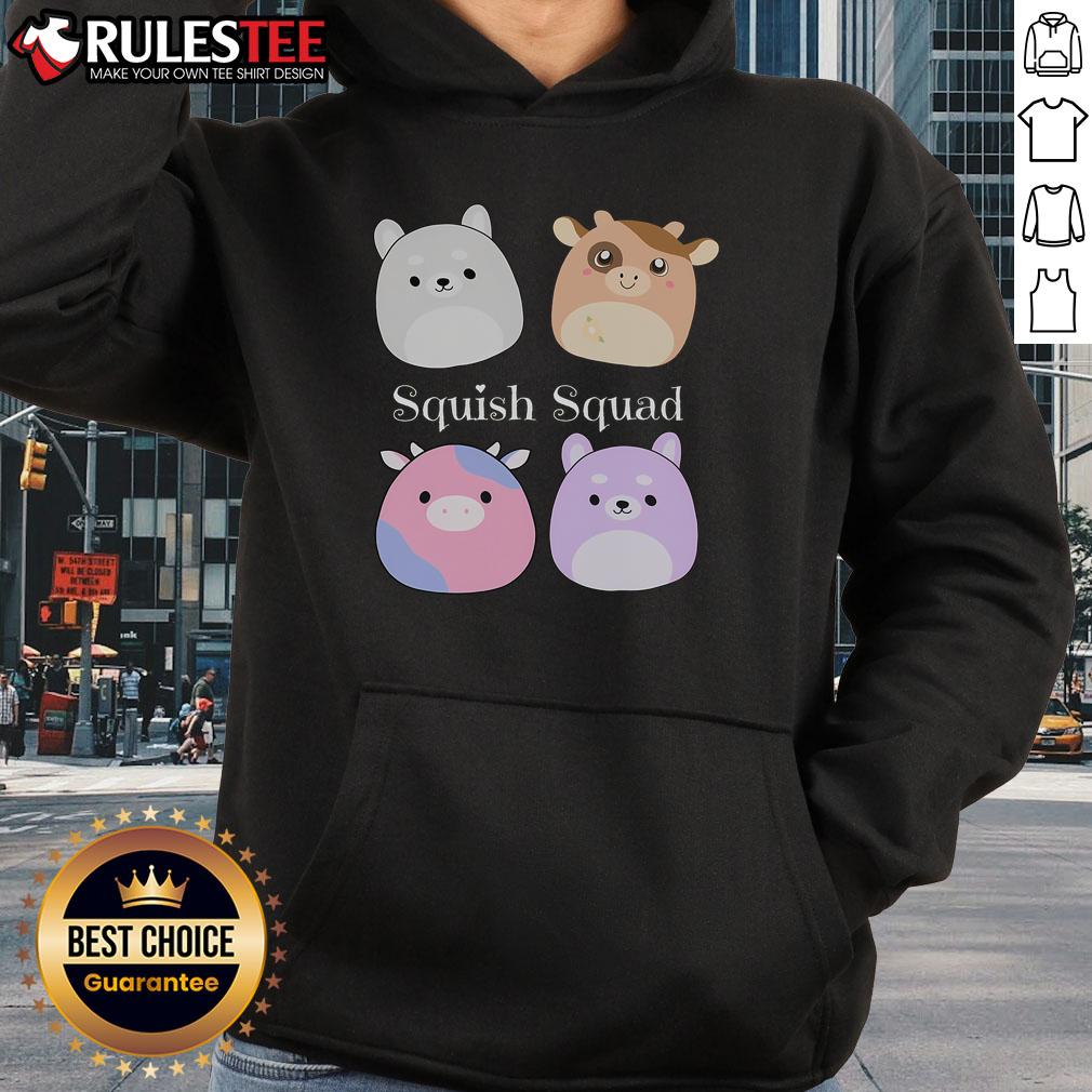 Cute Squish Squad Stuffed Animal Mallow Plush Collector Soft Toy Hoodie Alt Text: Cute Squish Squad stuffed animal Mallow plush toy in hoodie, perfect for collectors and soft toy enthusiasts.