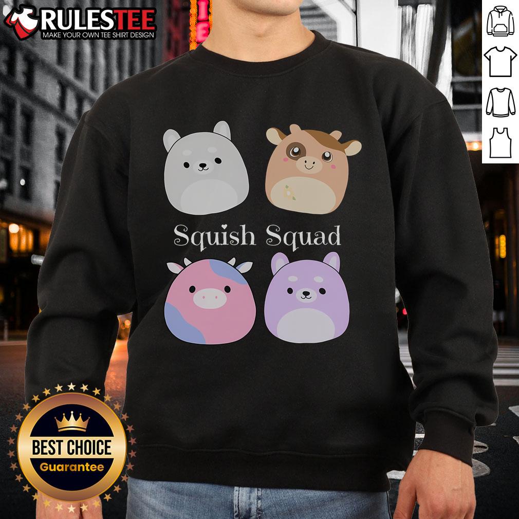 Cute Squish Squad Stuffed Animal Mallow Plush Collector Soft Toy Sweatshirt Alt Text: Cute Squish Squad stuffed animal Mallow plush collector soft toy sweatshirt featuring vibrant colors and adorable design.