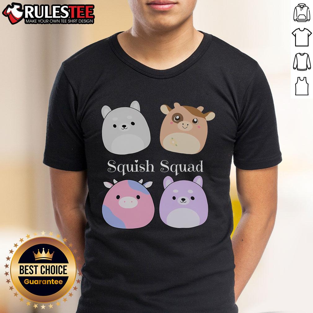 Cute Squish Squad Stuffed Animal Mallow Plush Collector Soft Toy T Shirt Alt Text: Cute Squish Squad stuffed animal Mallow plush collector soft toy, perfect for cuddling and display in any collection.