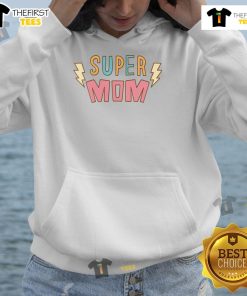 Cute Super Mom Mothers Day Hoodie featuring a vibrant design, perfect gift for Mother's Day celebrations.