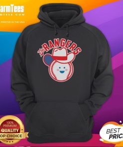 Alt Text: Cute The Rangers baseball cowboy hoodie in vibrant colors, perfect for young fans and cozy game days.