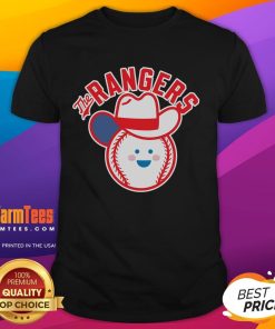 Alt Text: Cute The Rangers Baseball Cowboy T-Shirt featuring a playful design for fans of Texas Rangers baseball.