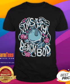 Cute This Is My Beach Bod T-Shirt in vibrant colors, perfect for summer outings and beach vacations.