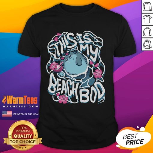 Cute This Is My Beach Bod T-Shirt in vibrant colors, perfect for summer outings and beach vacations.