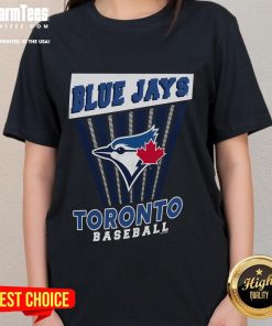 Cute Toronto Blue Jays baseball starter ladies tee featuring a stylish design perfect for game day and casual wear.