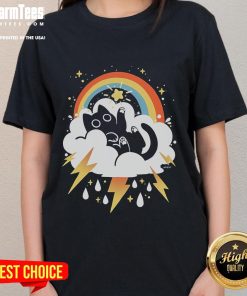 Cute Weathering The Storm Miski Ladies Tee featuring a stylish design perfect for casual outings and rainy days.