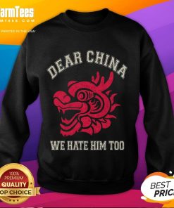 Deer China We Hare Him Too Dragon Head Sweatshirt featuring a vibrant dragon design on a cozy fabric.