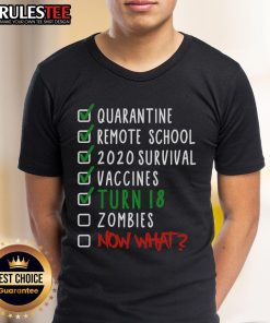 Funny 18th Birthday Check List T-Shirt featuring humorous items for celebrating turning 18, perfect for birthday parties.