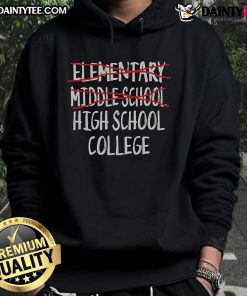Funny 2025 Junior High Graduation hoodie featuring playful designs perfect for middle school graduation celebrations.