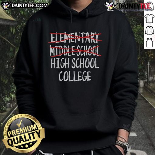 Funny 2025 Junior High Graduation hoodie featuring playful designs perfect for middle school graduation celebrations.