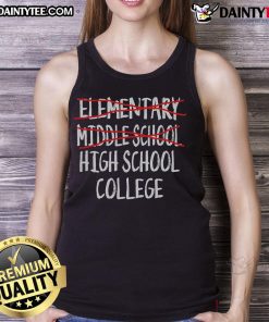 Funny 2025 Junior High Graduation tank top featuring playful design perfect for middle school graduation celebrations.