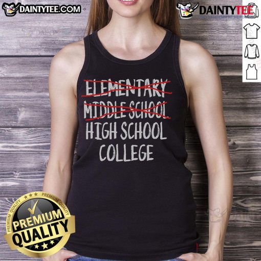 Funny 2025 Junior High Graduation tank top featuring playful design perfect for middle school graduation celebrations.