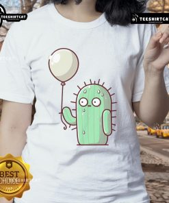 Funny A Prickly Situation Cactus Ladies Tee featuring a playful cactus graphic, perfect for casual summer wear.