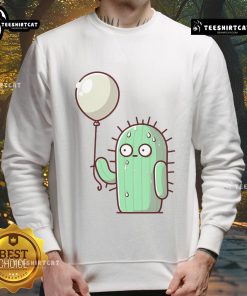 Funny A Prickly Situation Cactus Sweatshirt featuring a playful cactus design, perfect for casual wear and humor lovers.