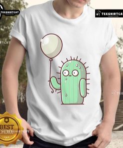 Alt Text: Funny A Prickly Situation cactus t-shirt featuring a quirky cactus illustration and humorous text design.