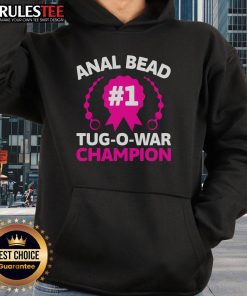 Funny Anal Bead Tug O War Champion hoodie for adults, featuring a humorous design perfect for comedy lovers and unique gifts.