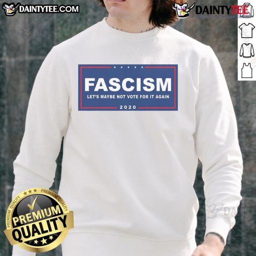 Funny anti-Trump pro-Biden campaign sign parody on a stylish sweatshirt, showcasing humor in political fashion.