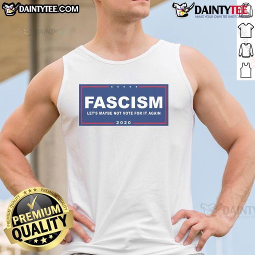 Funny anti-Trump pro-Biden campaign sign parody on a tank top, showcasing humor and political satire in fashion.