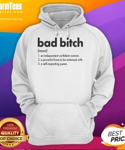 Alt Text: Funny Bad Bitch Definition Hoodie featuring humorous text design, perfect for expressing confidence and style.