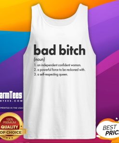 Funny Bad Bitch Definition Tank Top featuring a humorous graphic design perfect for confident women.