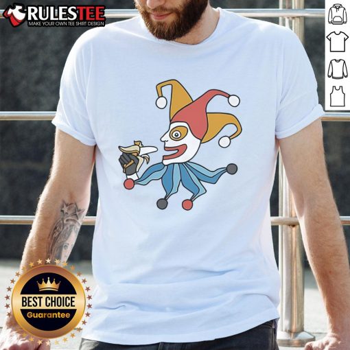 Funny Balatro April Fools Jimbo T-Shirt featuring humorous design perfect for pranksters and April Fools' Day celebrations.