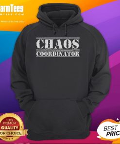 Funny Chaos Coordinator Hoodie featuring playful text design, perfect for adding humor to casual outfits.