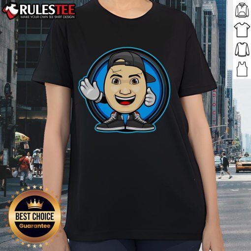 Alt Text: Funny Clashgames logo on a stylish ladies tee, perfect for gamers who love humor and unique fashion.