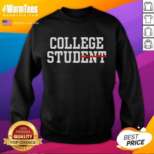 Funny college stud wearing a stylish dent sweatshirt, showcasing a humorous design perfect for students and campus life.
