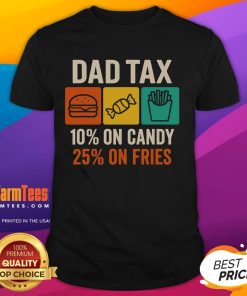 Funny Dad Tax T-Shirt: 10% on candy, 25% on friesperfect gift for Father's Day!