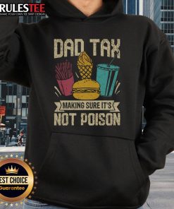 Funny Dad in a quirky hoodie reading Making Sure It's Not Poison celebrates Father's Day with humor and style.