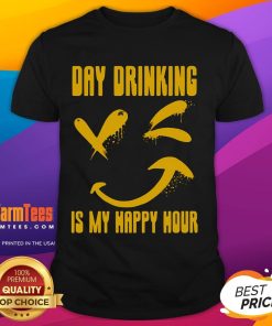 Funny Day Ing Is My Happy Hour T-Shirt featuring humorous hobbyist puns for casual wear and laughter.