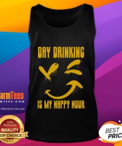 Funny Day-ing is My Happy Hour tank top featuring a humorous hobbyist saying and playful puns for casual wear.