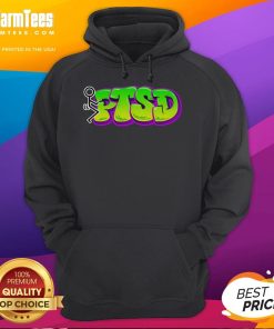 Funny Fck PTSD Stickman Hoodie featuring a humorous design for mental health awareness and stress relief.