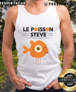 Funny fish Le Poisson Steve cute tank top featuring a playful cartoon fish design, perfect for casual summer wear.