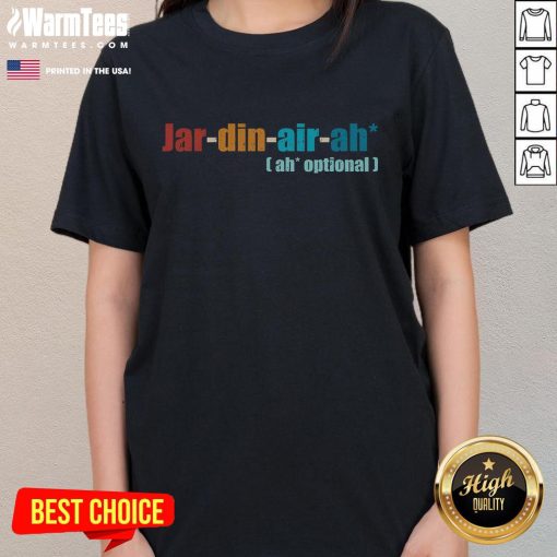Funny Giardiniera quote jar design on a cool ladies tee, perfect for fans of this spicy Italian relish.