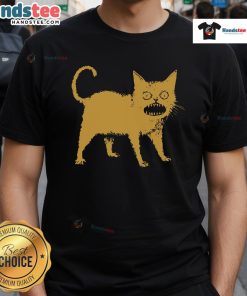 Funny horrible Japanese cat T-shirt featuring a quirky cat design that brings humor and style to any outfit.