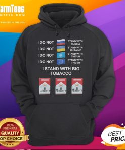 Alt Text: Funny I Stand With Big Tobacco Marlboro Hoodie featuring a humorous design promoting tobacco culture.