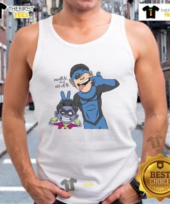 Funny Invincible Mark and Oliver tank top featuring vibrant graphics and playful design for comic book fans.