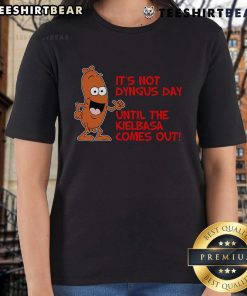 Funny women's tee for Dyngus Day featuring a humorous kielbasa design, perfect for celebrating this Polish holiday.