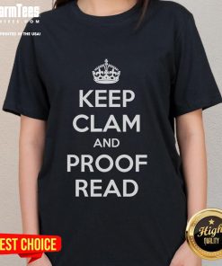Funny Keep Calm and Proofread tee for English teachers, featuring a humorous design perfect for educators.