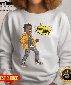 Funny Mustard Bold Statement Urban Style Design Sweatshirt featuring a vibrant graphic and trendy streetwear vibe.