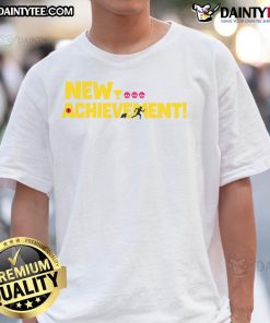 Funny New Achievement Unlocked Survival Mode T-Shirt featuring humorous gaming graphics and vibrant colors for gamers.