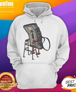 Funny old cassette retro hoodie featuring a nostalgic cassette tape design for music lovers and vintage fashion enthusiasts.