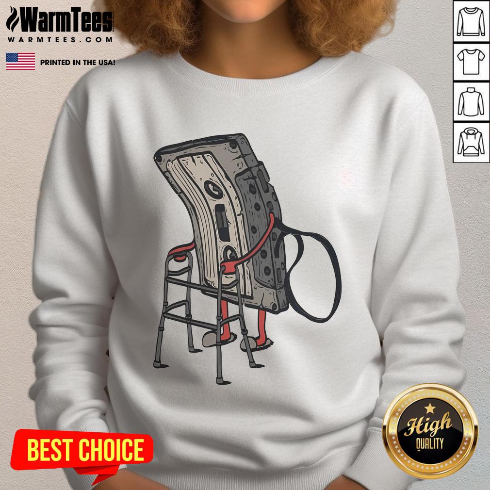 Funny Old Cassette Retro Sweatshirt Funny old cassette retro sweatshirt featuring a vibrant graphic design perfect for vintage music lovers.