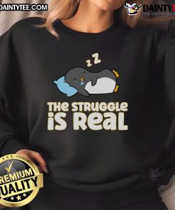 Funny Penguin Lover sweatshirt featuring playful design, perfect for penguin enthusiasts and cozy winter wear.