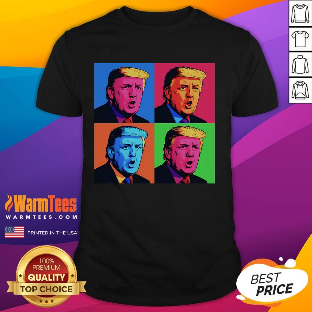 Funny Pop Art Donald Trump Retro T Shirt Funny Pop Art Donald Trump Retro T-Shirt featuring colorful graphics and a humorous design perfect for casual wear.