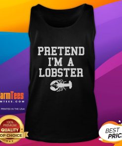 Funny pretend I'm a lobster last-minute lazy costume tank top for humorous Halloween parties and casual fun.